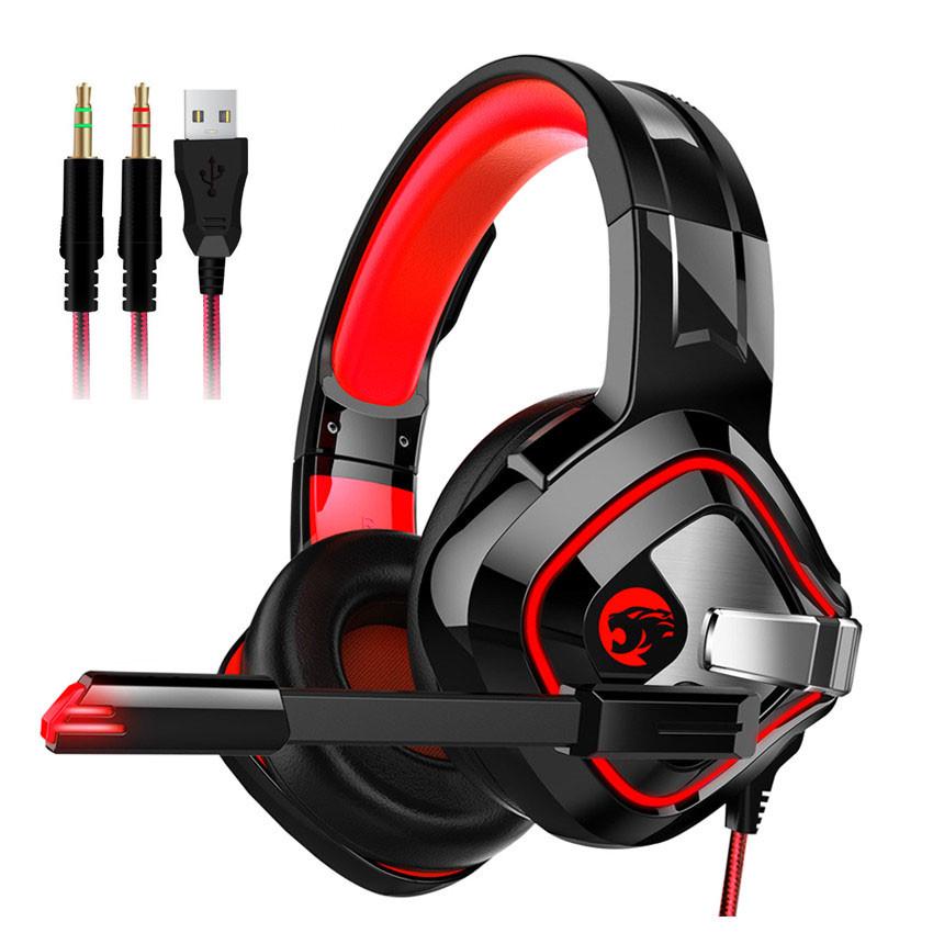 PS4 Gaming Headphones Stereo Headset with Mic/Breathing LED for Xbox One PC Notebook Laptop Gamer
